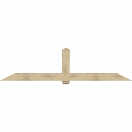 Ekena Millwork Eugene Rough Sawn Timber Gable Bracket, Douglas Fir, 108"W x 27"H x 6"D x 6"F, 6/12 Pitch GBW108X27X0606EUG00RDF